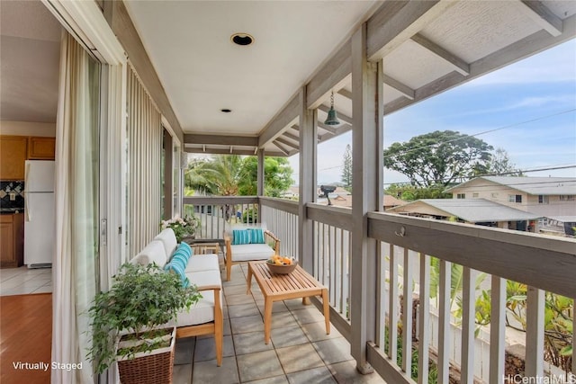 balcony with outdoor lounge area