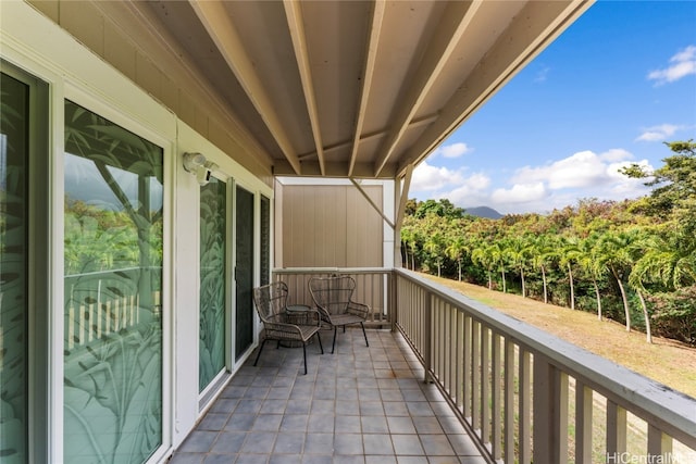 view of balcony