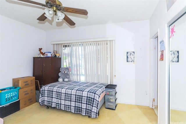 94-1259 Lumikula St Unit 4U, Waipahu, HI 96797 - bedroom with carpet flooring and a ceiling fan