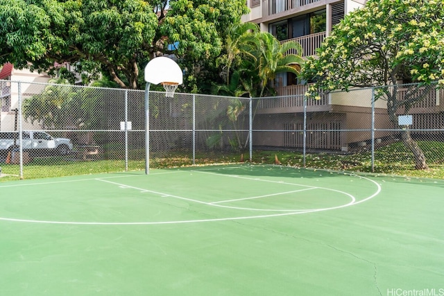 view of sport court