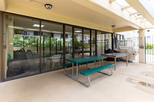 view of patio / terrace with grilling area