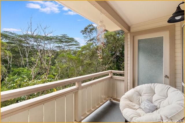 view of balcony