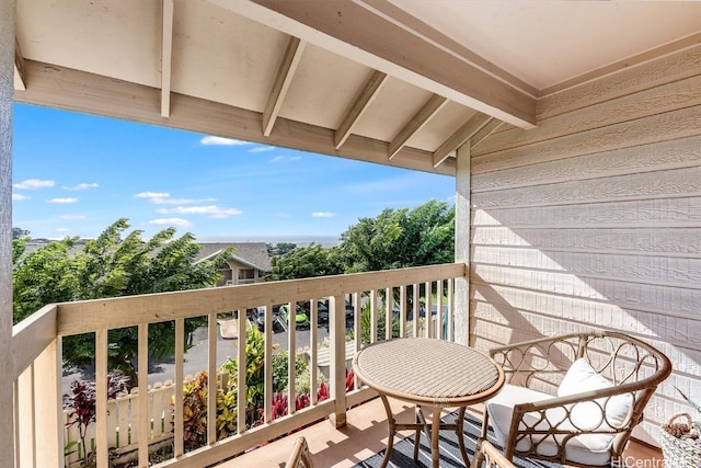 view of balcony