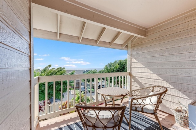 view of balcony