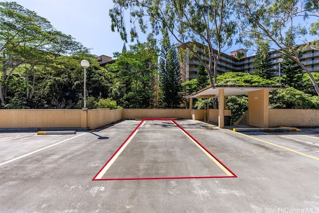 view of sport court