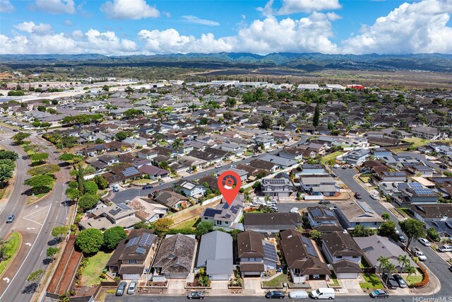 94-609 Kawele Pl, Waipahu, HI 96797 - drone / aerial view with a residential view and a mountain view