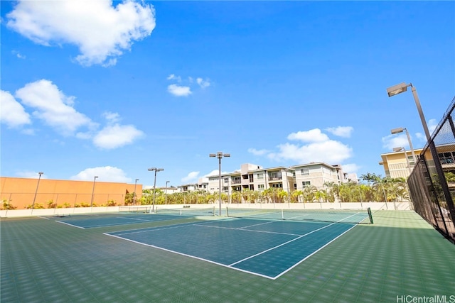 view of sport court