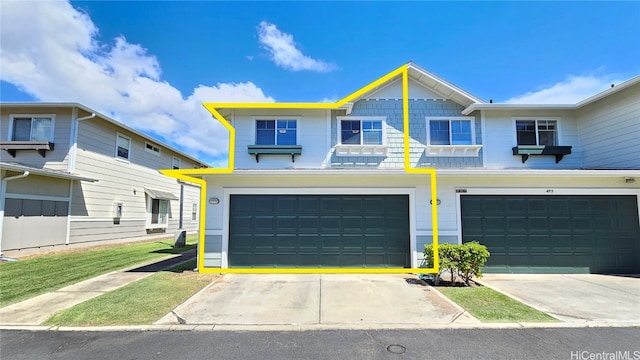 view of front of house featuring a garage