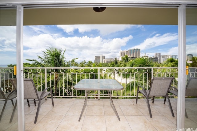 view of balcony