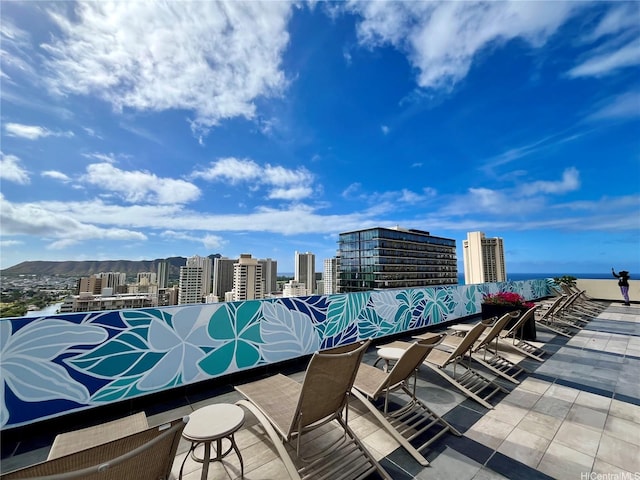 exterior space with a view of city