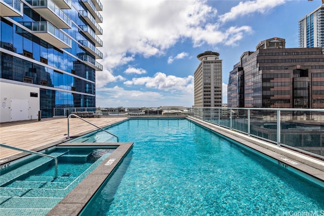 view of pool