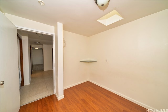 interior space with wood-type flooring