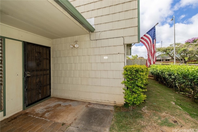 view of property entrance