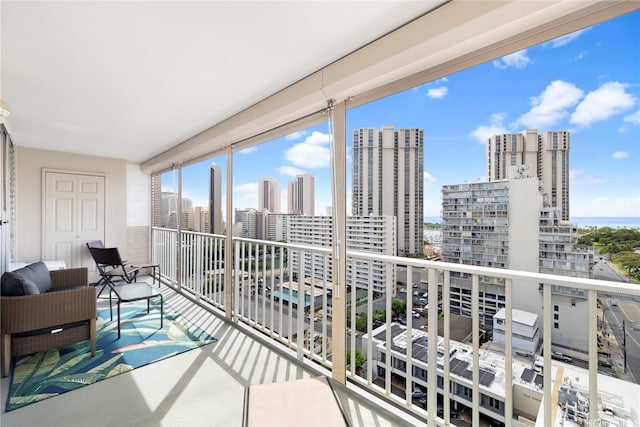 475 Atkinson Dr Unit 1702, Honolulu, HI 96814 - balcony featuring a view of skyline