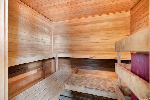 475 Atkinson Dr Unit 1702, Honolulu, HI 96814 - sauna featuring wood ceiling and wooden walls