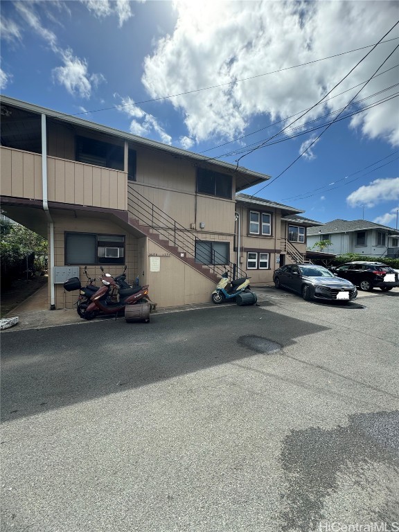 view of building exterior with a carport