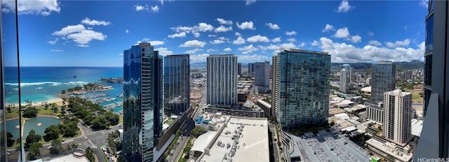 city view featuring a water view