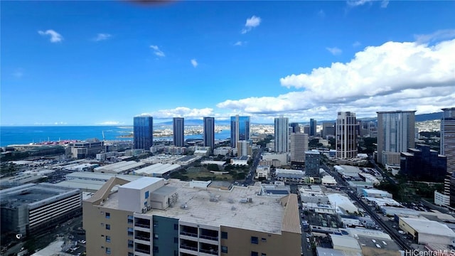 city view with a water view