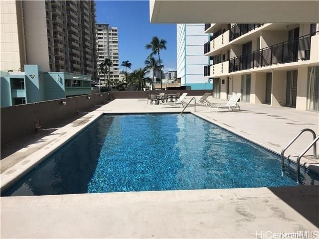 view of pool with a patio area