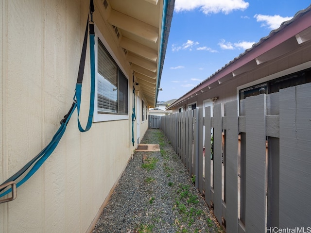 view of side of property