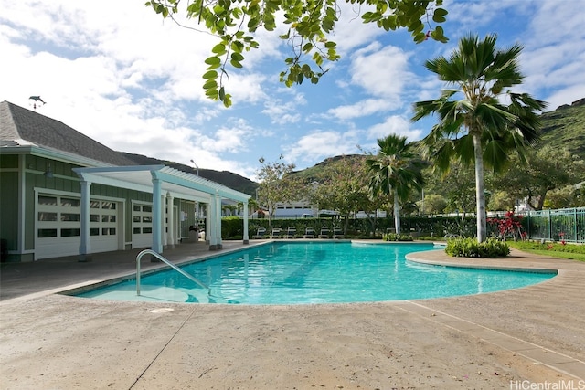 view of pool with a patio area