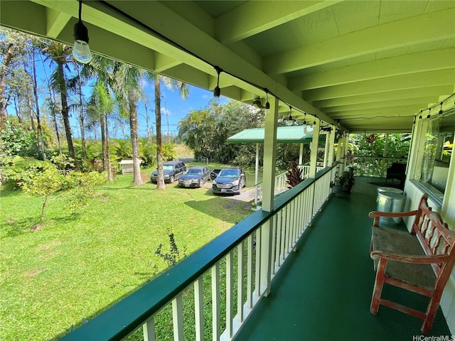 view of balcony