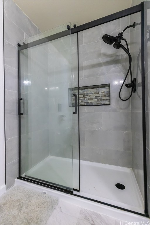 bathroom with walk in shower