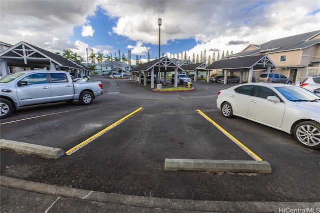 view of car parking