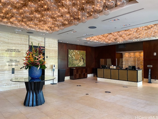 view of reception area