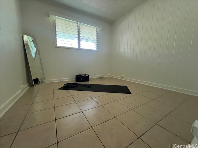 view of tiled spare room