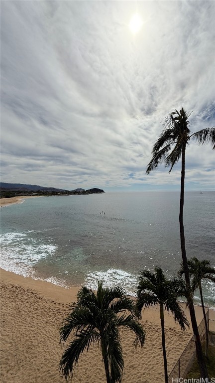 water view with a beach view