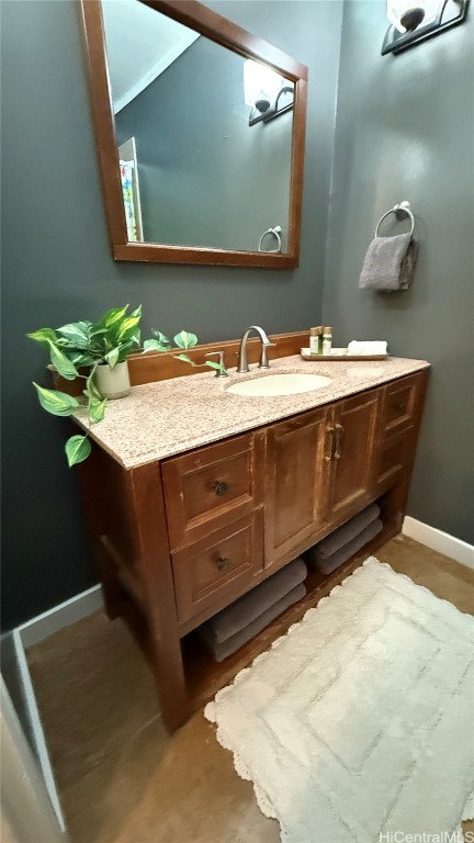 bathroom featuring vanity