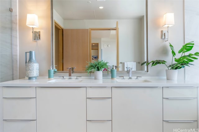 bathroom featuring vanity