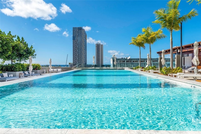 888 Kapiolani Blvd Unit Ph4507, Honolulu, HI 96813 - community pool featuring a patio area