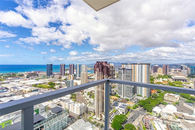 888 Kapiolani Blvd Unit Ph4507, Honolulu, HI 96813 - balcony with a city view and a water view