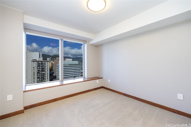 view of carpeted empty room