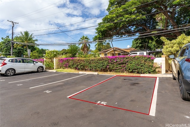 view of vehicle parking