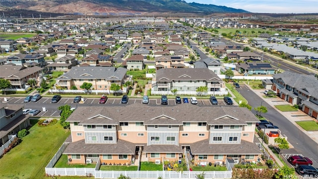 aerial view featuring a mountain view