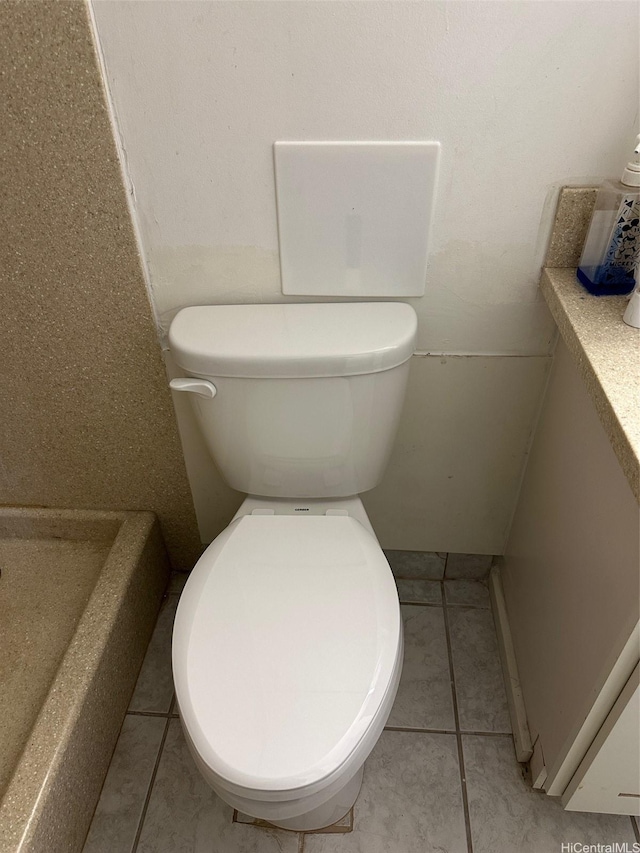 950 Lehua Ave Unit 801, Pearl City, HI 96782 - bathroom with toilet and tile patterned floors