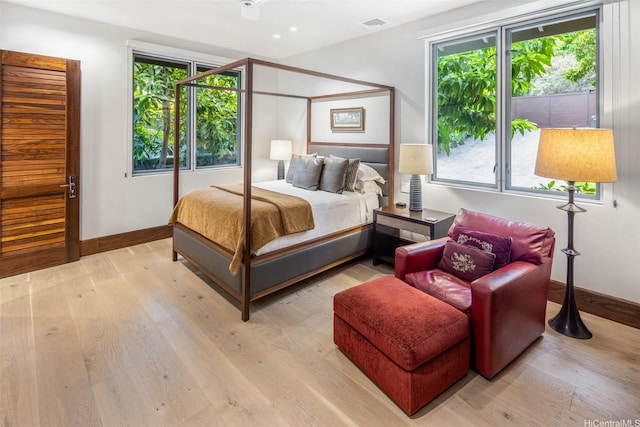 41-471 Kalanianaole Hwy, Waimanalo, HI 96795 - bedroom featuring baseboards and light wood finished floors