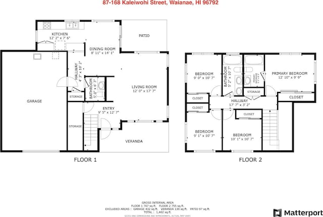 87-168 Kaleiwohi St, Waianae, HI 96792 - property floor plan