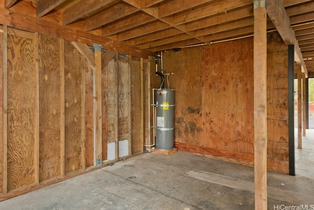 misc room with water heater