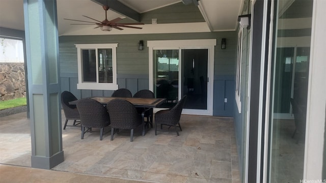 92-1310 Palahia St, Kapolei, HI 96707 - view of patio featuring ceiling fan and outdoor dining space
