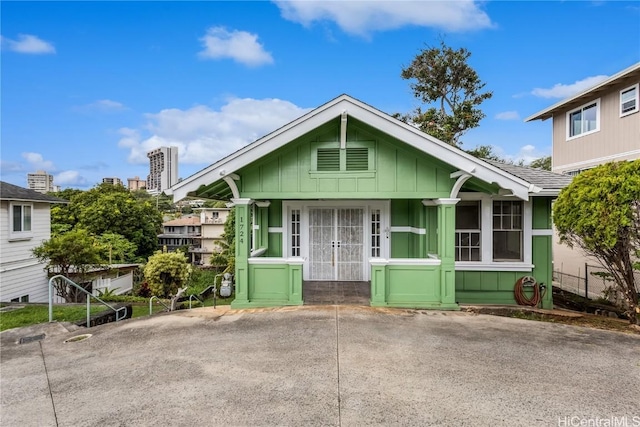 view of bungalow-style house