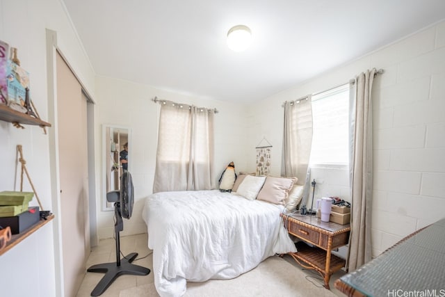 bedroom with a closet