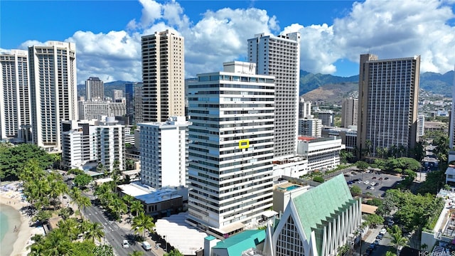 2500 Kalakaua Ave Unit 1606, Honolulu, HI 96815 - city view featuring a mountain backdrop