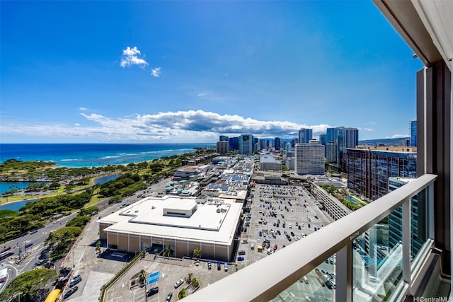 410 Atkinson Dr Unit 3007, Honolulu, HI 96814 - balcony featuring a water view and a view of city