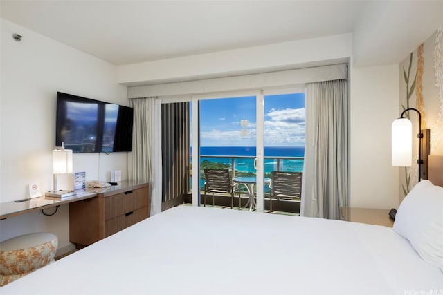 410 Atkinson Dr Unit 3007, Honolulu, HI 96814 - bedroom with access to exterior and an office area