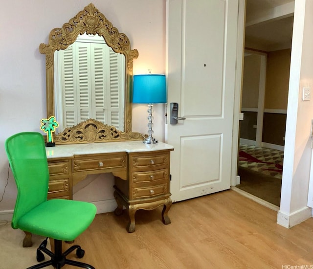 440 Olohana St Unit 1808, Honolulu, HI 96815 - office space featuring light wood-type flooring and baseboards