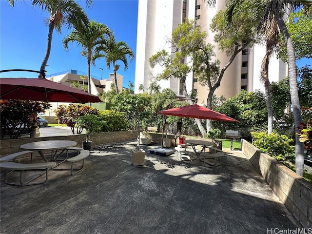 view of home's community featuring a patio area